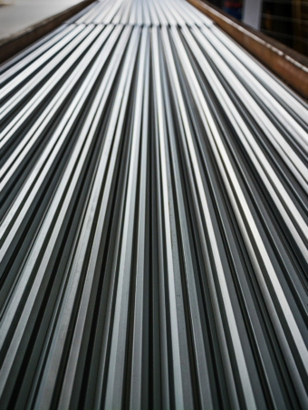 Large steel factory warehouse